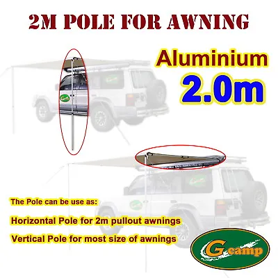 G Camp 2M Pole Awning Roof Top Tent Camper Trailer 4WD 4X4 Car Rack • $22.40