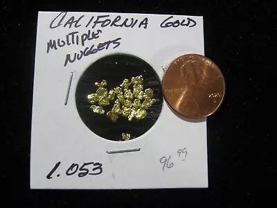 California Gold 1.153 Grams Multiple Nuggets Very High Purity • $109.99
