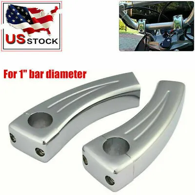 6  Chrome Handlebar 1  Bar Risers For Honda VTX 1300 C Tourer Retro 1800N • $55.99