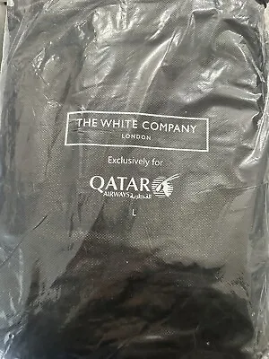 Qatar Airways White Company London Business Class Pajama Set Unisex Large NEW • $50