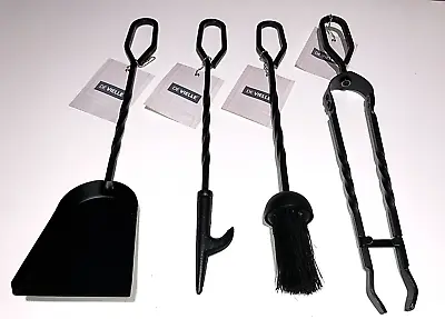 £7.50 • Buy Fire Side Companion Set Tools 18  - Poker - Shovel - Brush - Tongs - Logs Coal