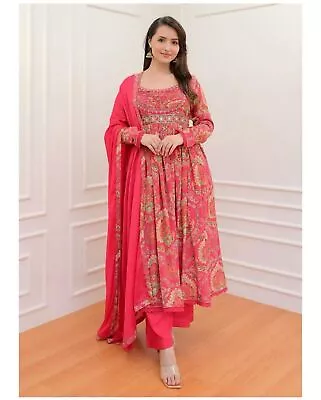 Dress Salwar Kameez Suit Indian New Party Georgette Pakistani Gown Wear Designer • £49.99