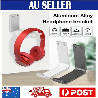 $11.99 • Buy Headphone Hanger Display Stand Holder Acrylic Hook Under Desk Headset Wall Mount