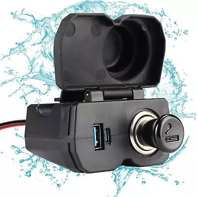 Motorcycle USB Charger Waterproof Dual USB Charger Power Adapter Socket Outlet  • $16.46