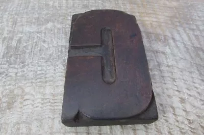 £4.99 • Buy Original Vintage Wooden Letterpress Printers Block Letter - G