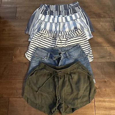 Lot Of  5 Shorts Forever 21 Rewash Jcrew Gap Universal Thread  Boho S/M • $12