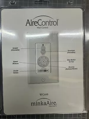 Minka Aire Aire Control WC600 Ceiling Fan Wall Mount Control System New Sealed • $25