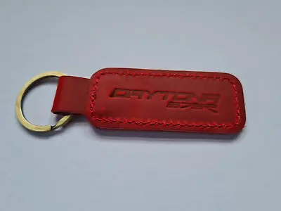 Key Ring Motorcycle Keychain Leather Accessories Red For Triumph Daytona 675R • $15.14