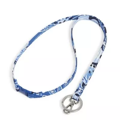 Vera Bradley Break Away Lanyard  Blue Star Medallion  New In Bag • $6.99