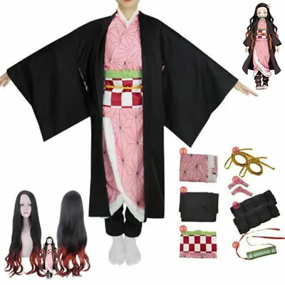 $17.99 • Buy Kamado Nezuko Halloween Costume Demon Slayer:Kimetsu No Yaiba Cosplay Costumes