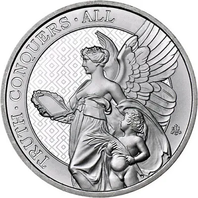 2022 5 Oz St. Helena Silver Queen’s Virtues Truth Coin (BU) • $151.64