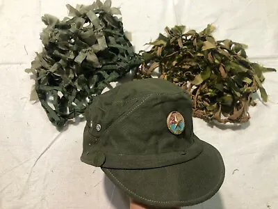 Peak Cap  Cover Jungle Ops VC  Viet Cong Hat   A Star Pin   • $49