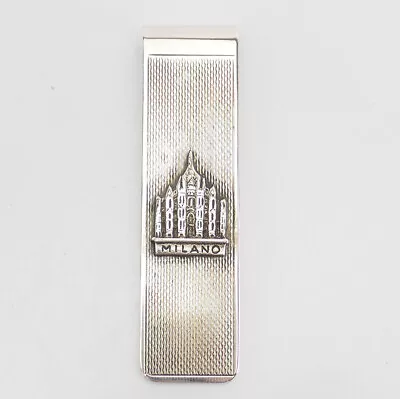 Vintage Milan Cathedral Detail 800 Silver Money Clip Italy • $50