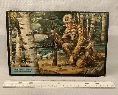 Vtg 50's Davy Crockett 1786 - 1836 Hunter Trapper Frontiersman Puzzle 7  By 11  • $9.98