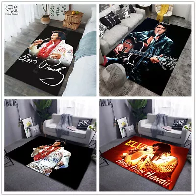 The King Elvis Presley Mats 3D Carpet Anti-Slip Rug Bedroom Doormat Floor Mats • £8.40