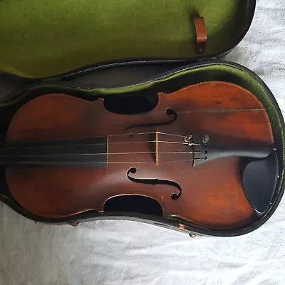 Antique Violin With Bow Hard Case And Extra Strings - Nice Sound • $314.88