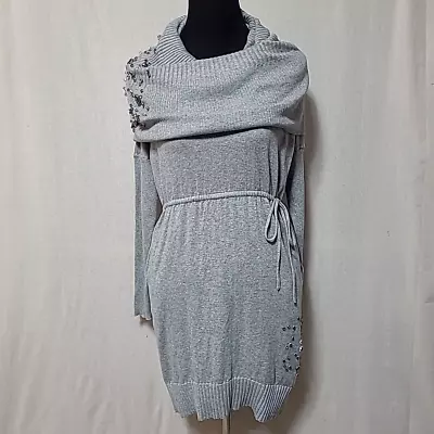 Victorias Secret Sweater Dress XS Kiss Of Cashmere Cowl Neckline Rhinestone • $24.99