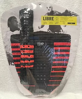 $50 • Buy Zap Libre Surf / Skimboard Tailpad + Archbar Set Red & Black