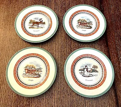 Villeroy & Boch Winter Scenes Festive Memories  Salad Dessert Plates 8.5” Set 4 • $50