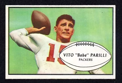 Vito Babe Parilli Green Bay Packers 1953 Bowman Football Card #3 Near EX • $27.99