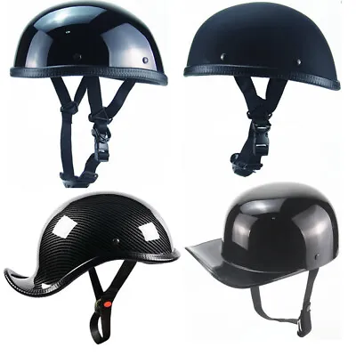 Motorcycle Half Helmet Baseball Style Cap Casque Beanie Scooter Moped Jet Helmet • $31.99