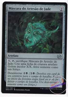 Mask Of The Jadecrafter FOIL Portuguese Mtg MISPRINT. Wrong Mana Symbol • $15.45