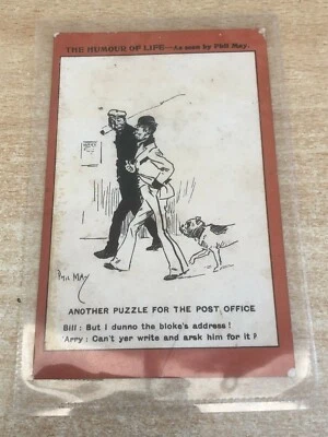 £1.95 • Buy The Humour Of Life, Phil May Humorous Postcard, Stamped 1905