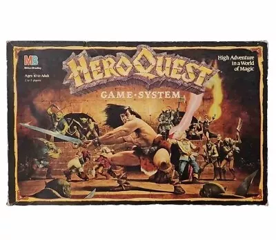 Hero Quest Game System Milton Bradley Board Game 1989/1990 Vtg Complete • $99.95