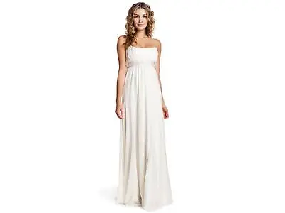 Nicole Miller Beaded Silk Wedding Bridal Dress 0 Ja0005 $1980 Maternity Optional • $499.99