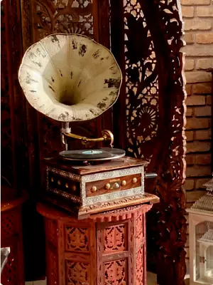 Antique WORKING Columbia Grafonola Wind Up Phonograph Record Player With Horn • $585.15