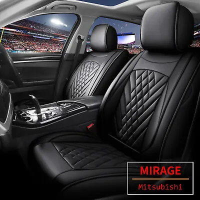 5-Seat Covers PU Leather For Mitsubishi Mirage 2015-2023 Full Set Pad Protector • $121.19