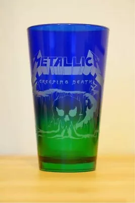 Metallica Hand-Etched Glass Creeping Death 2012 Members Limited Japan Used • $168.99