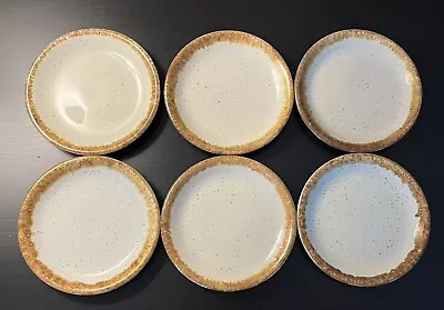 Set Of 6 Vintage MCCOY Pottery USA Graystone 7.5” Pottery Salad Plates Excellent • $45