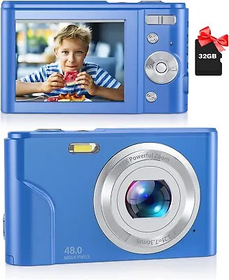 $37.33 • Buy Digital Camera Autofocus 48MP 1080P 16X Zoom Vlogging Youtube Camera Anti-Shake