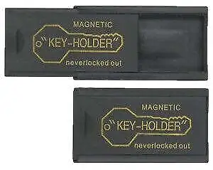 Hide-A-Key Set Of 2 Magnetic Key Holder LOCKOUTS SPARE KEYS • $7.54