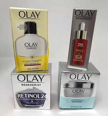 $72.90 • Buy Olay Regenerist Retinol 24 Max Serum B3+ Luminous Perfecting Complete X 4