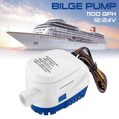 Automatic Bilge Pump Submersible Boat Bilge Pump 12v 1100GPH For Marine Yacht • $35.79
