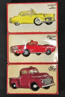 Kurt S. Adler Ford Christmas Ornament Lot - Thunderbird Mustang F1 Pickup • $15