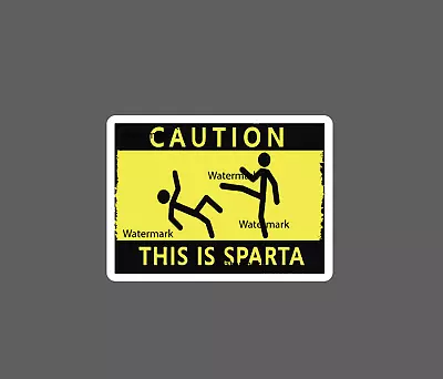 Sparta Kick Sticker Caution Waterproof NEW - Buy Any 4 For $1.75 EACH Storewide! • $2.95