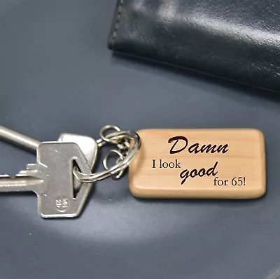 £8.95 • Buy 40th 50th 60th 65th 70th BIRTHDAY KEYRING PERSONALISED ANY AGE FUN MUM DAD GIFT