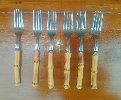 Mixed Lot Vintage Bamboo Forks. • $25