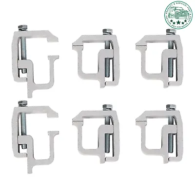 6Pcs Silver Truck Cap Topper Camper Shell Mounting Clamps Heavy Duty • $27.50