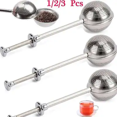 Tea Ball Infusers Long-Handle Stainless Steel Tea Strainer Reusable Tea Diffuser • $6.50