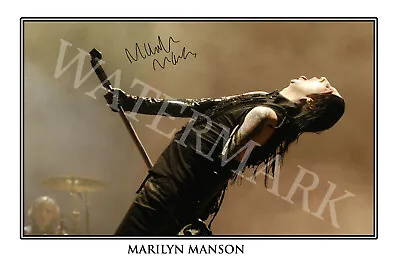 Marilyn Manson Signed 12x18 Inch Photograph Poster - Antichrist Superstar • $28.95