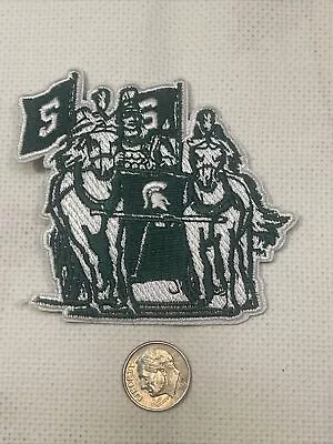 MSU Michigan State Spartans Embroidered Iron On Patch  Vintage 2.5” X 2.5” • $6.49