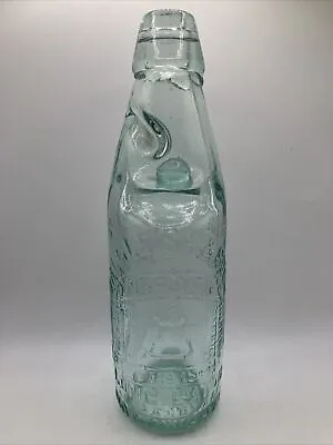 Old Aqua Glass Codd Bottle Marble Bottle Long Eaton & Nottingham • £7