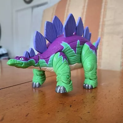 2004 Green Stegosaurus 10  Mattel Imaginext Dinosaur Action Figure • $16.50