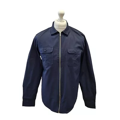 Brave Soul Jacket Harrington Navy Blue Shacket UK Men's Small Eu 46 Bnwt • £4.99