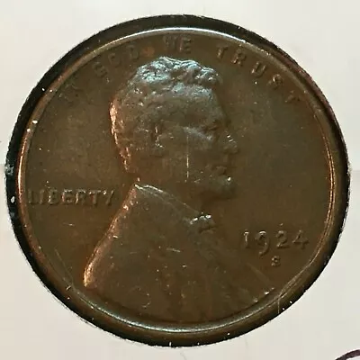 1924-S  XF+  Lincoln Cent   • $39.95