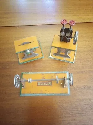 1930s WEEDEN Set Of 3 Painted Tin Toys Steam Engine Workshop Accessory Tool • $139.88